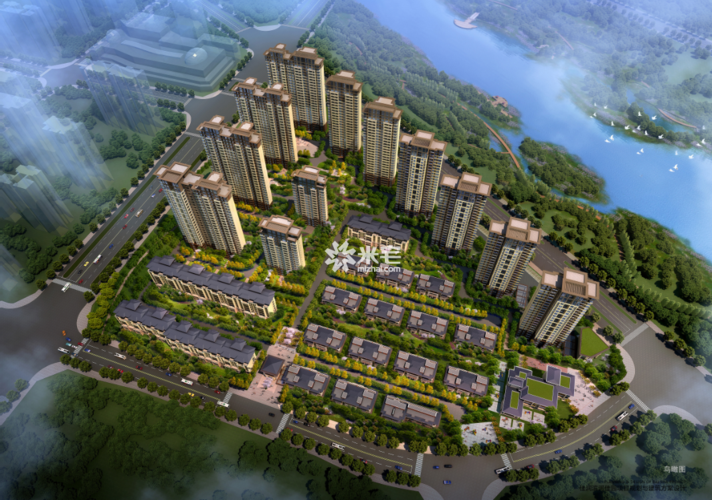 佳润(河南)房地产开发开发建设的佳润滨河佳园(一期)鸟瞰图